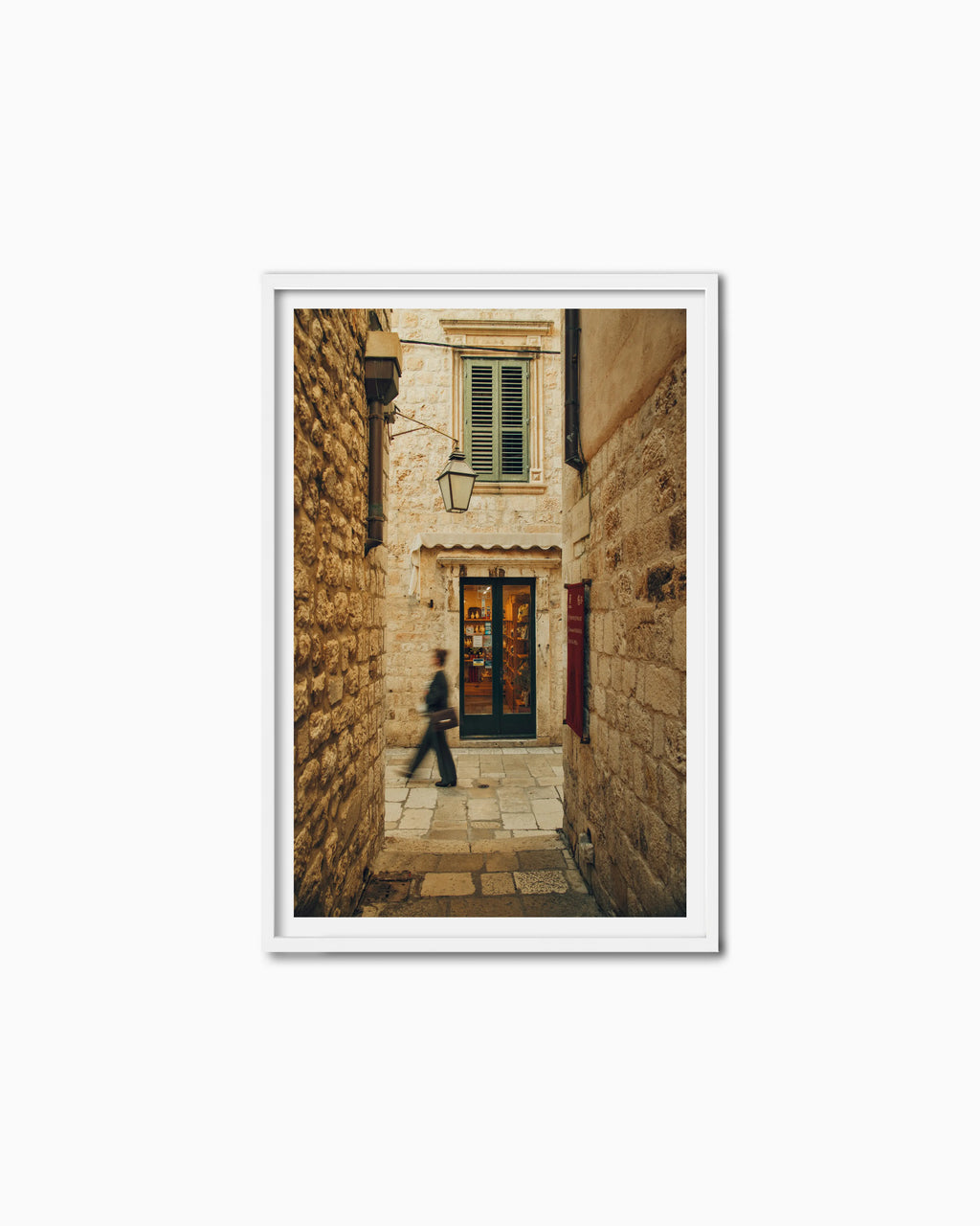 120x80cm , White , With mount