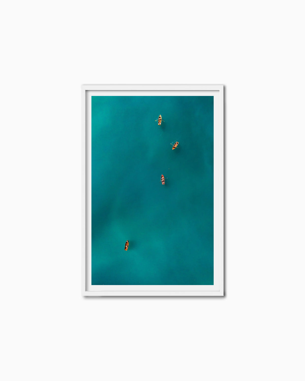 120x80cm , White , With mount
