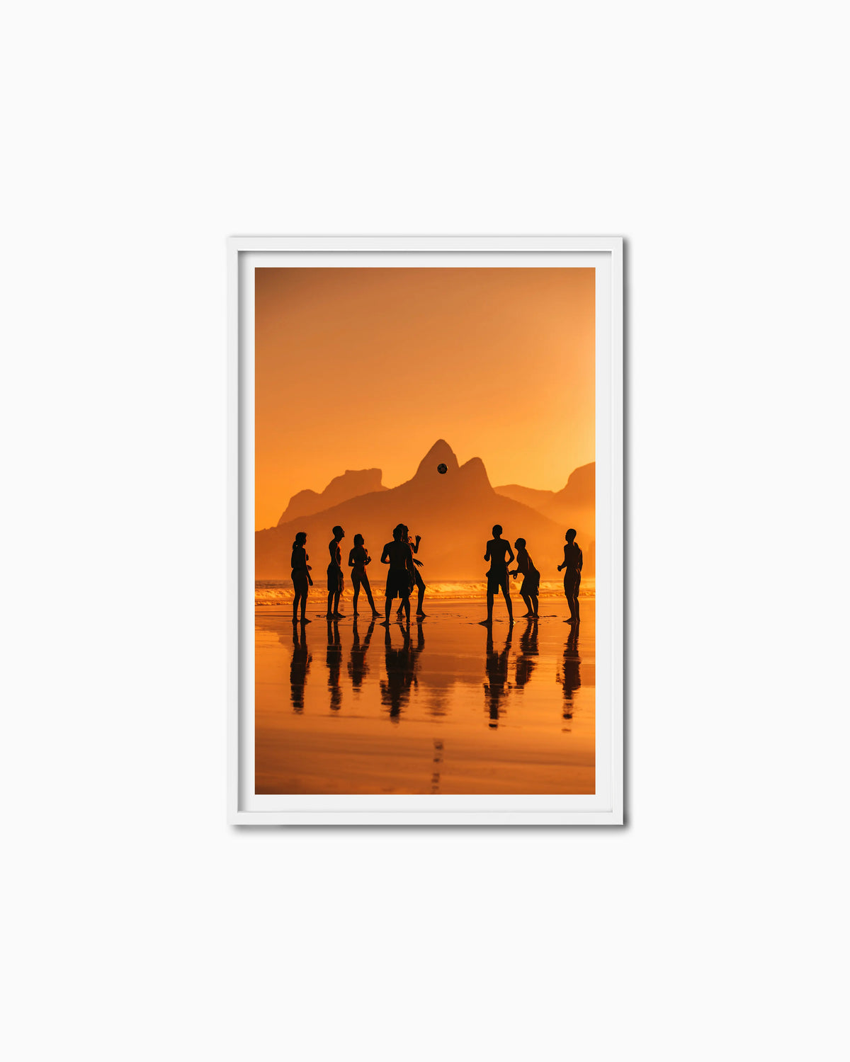 120x80cm , White , With mount