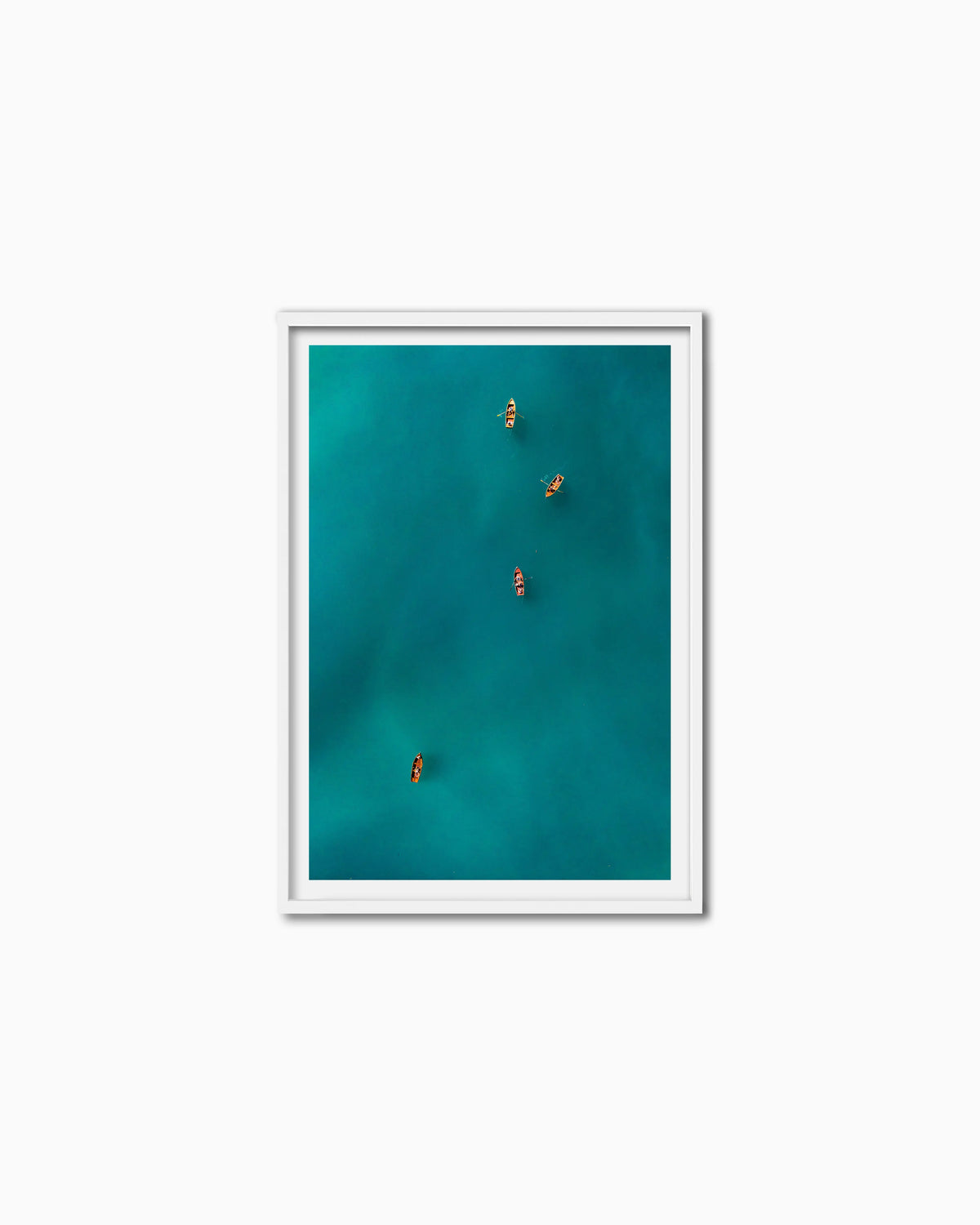 100x70cm , White , With mount