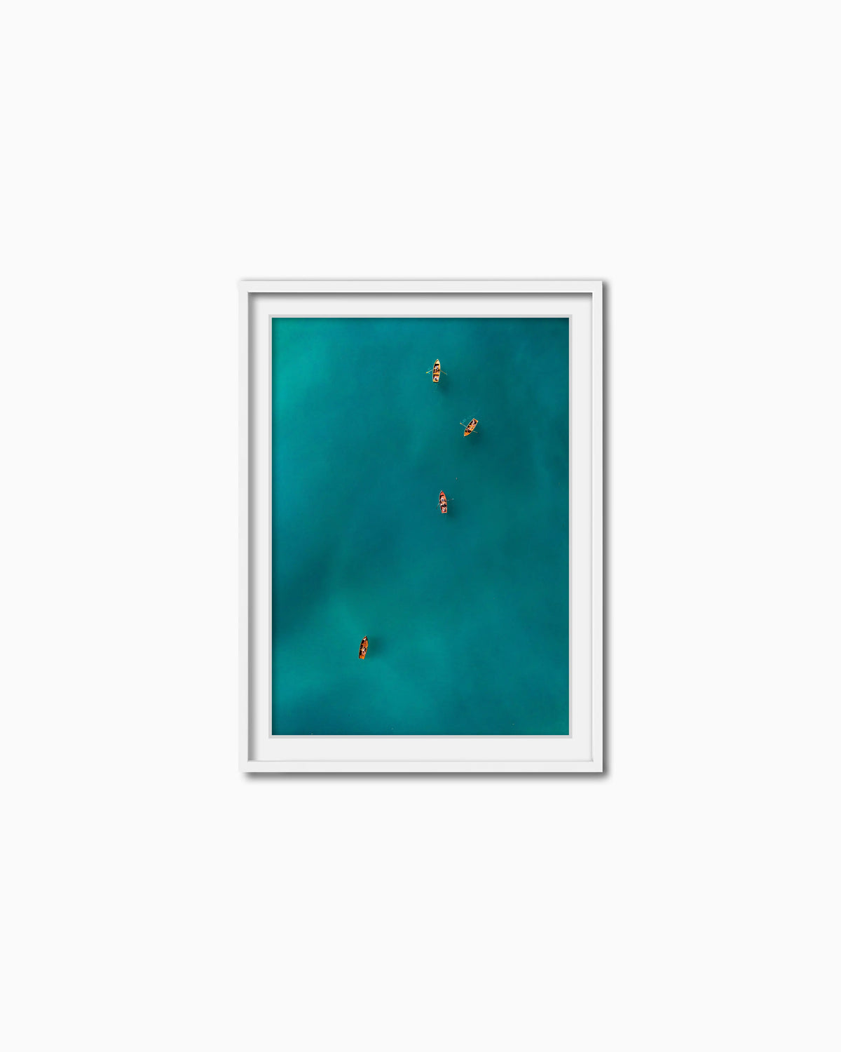 70x50cm , White , With mount