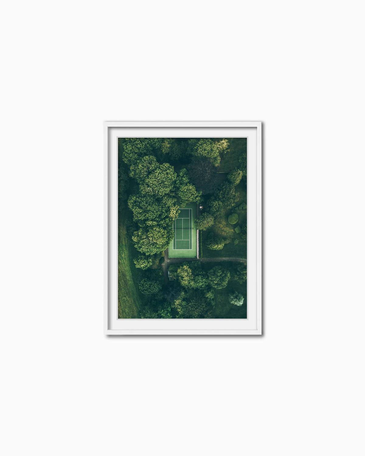 70x50cm , White , With mount