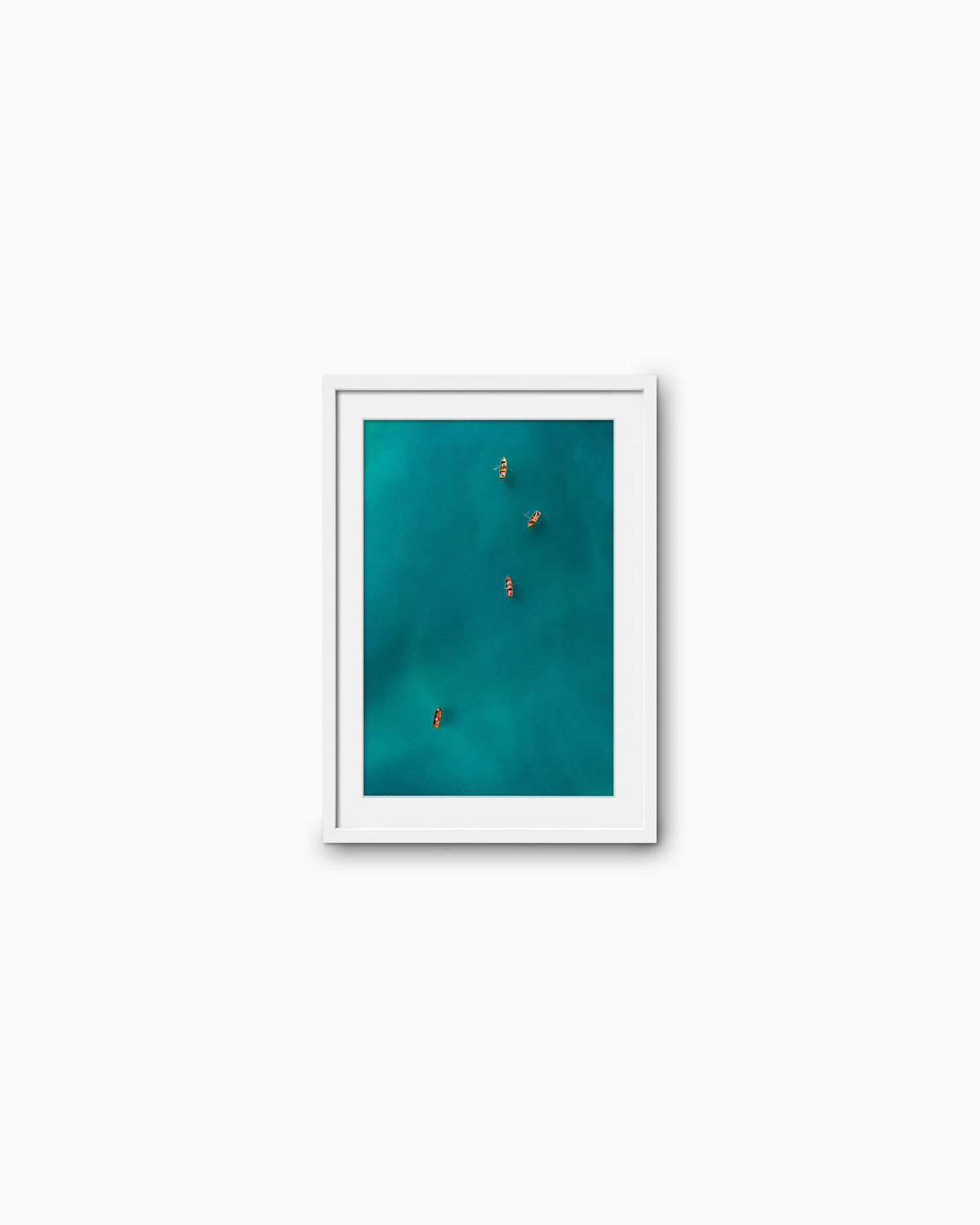 45x30cm , White , With mount