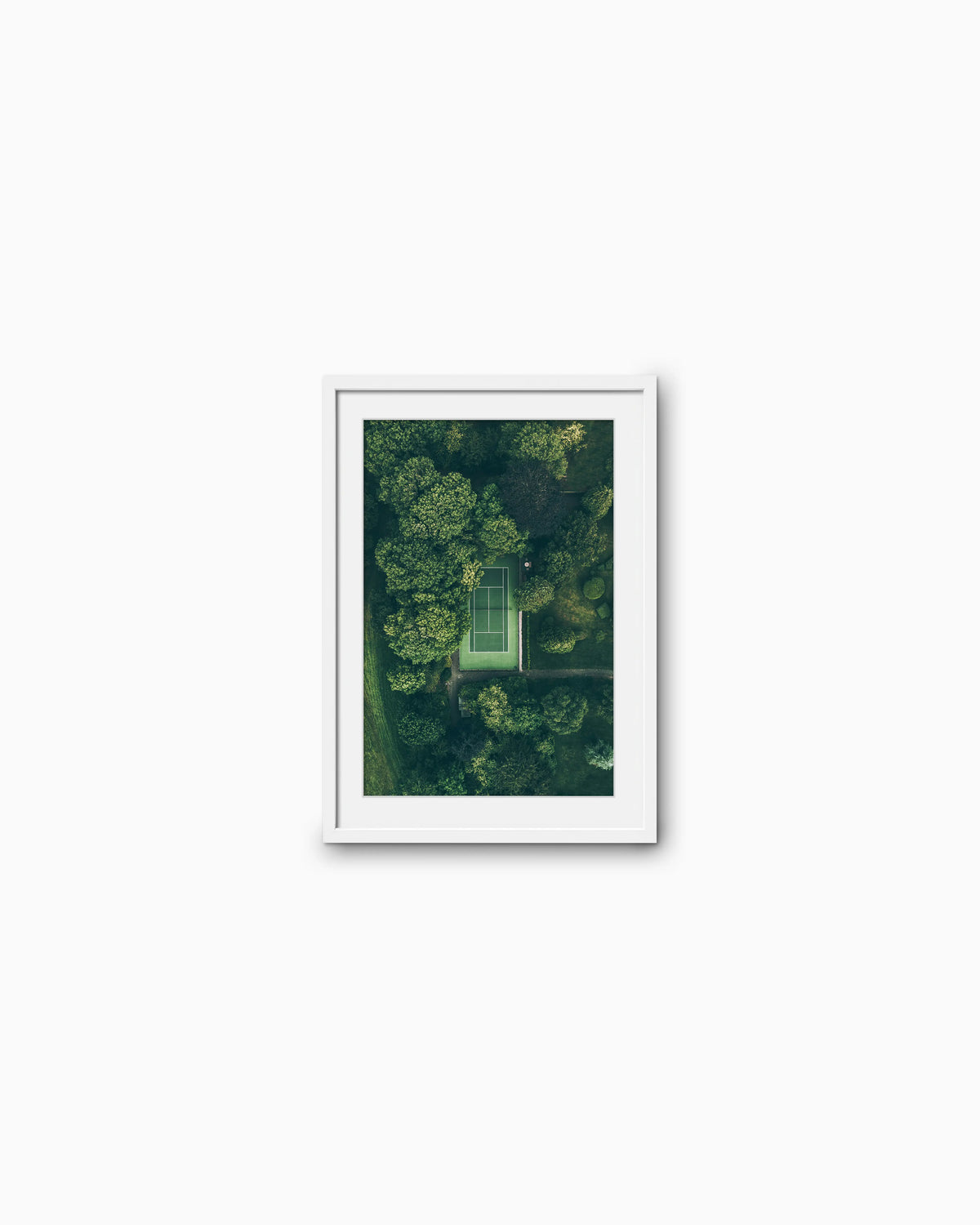 45x30cm , White , With mount
