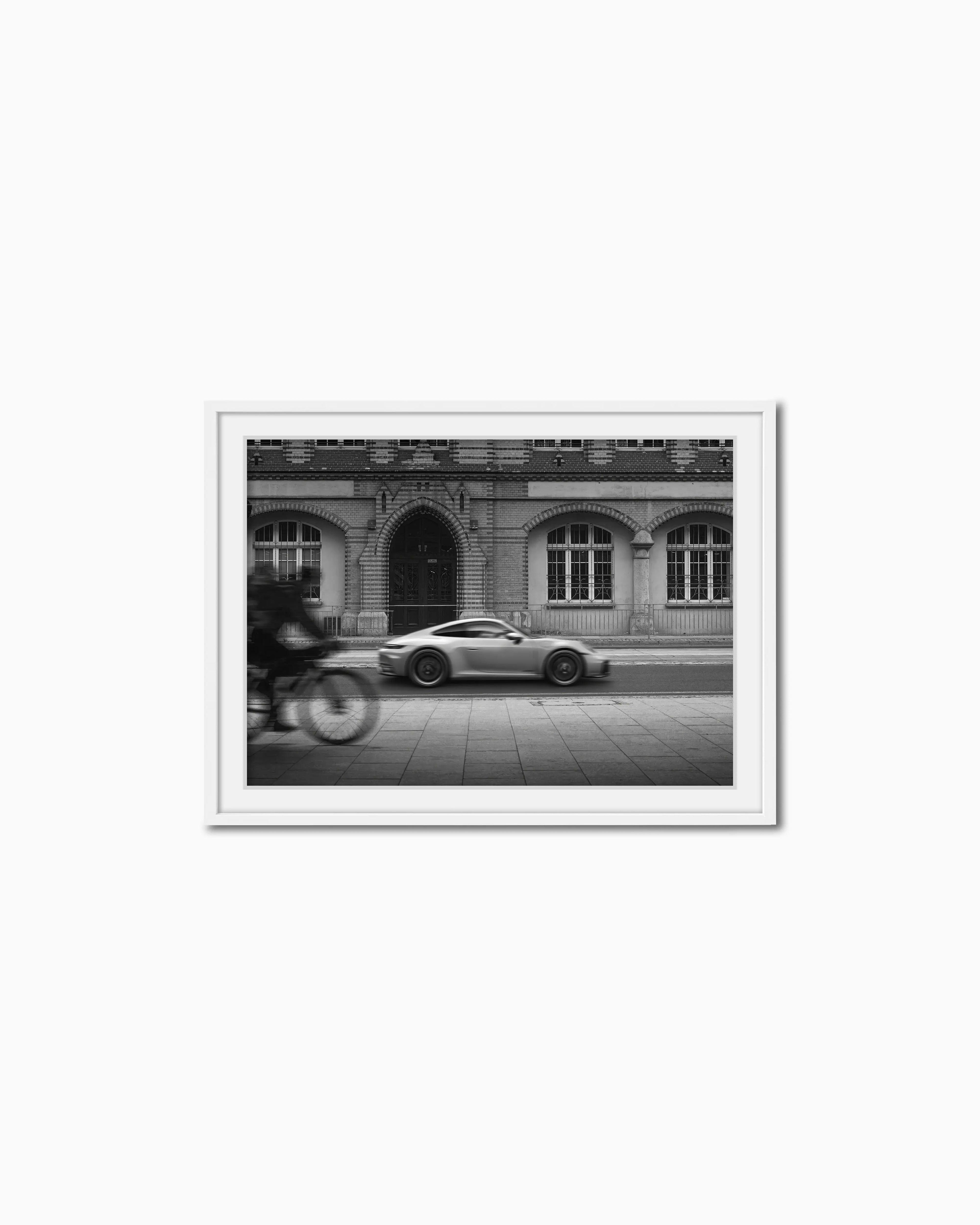 50x70cm , White , With mount