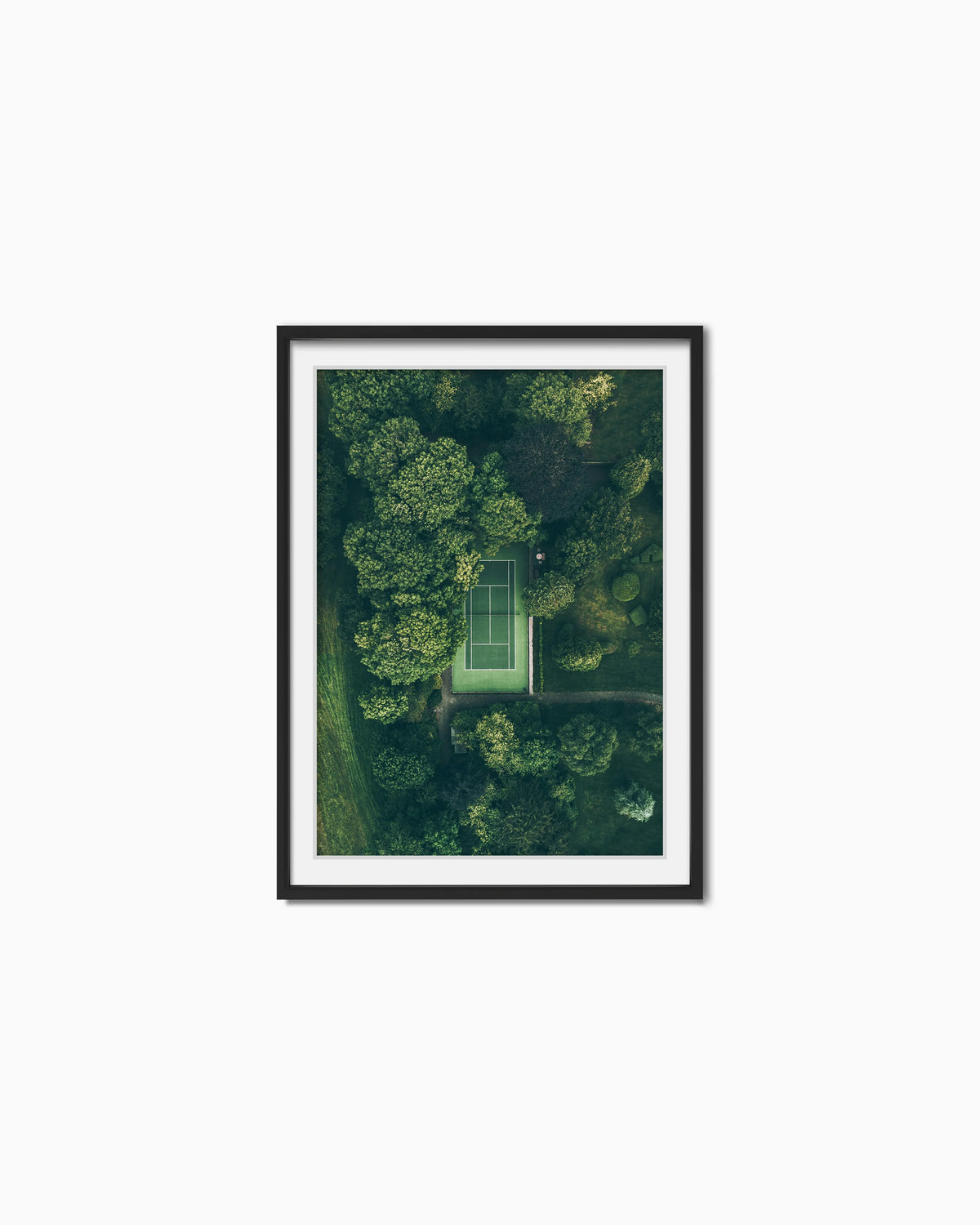 70x50cm , Black , With mount