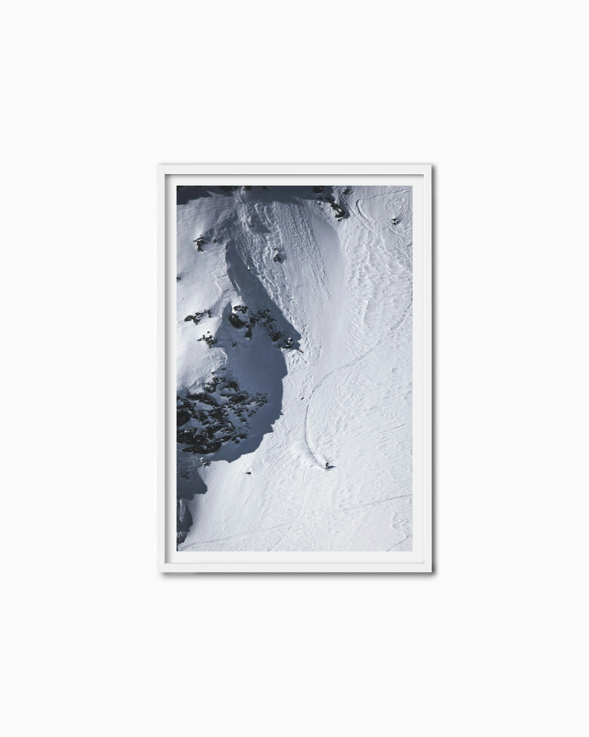 120x80cm , White , With mount