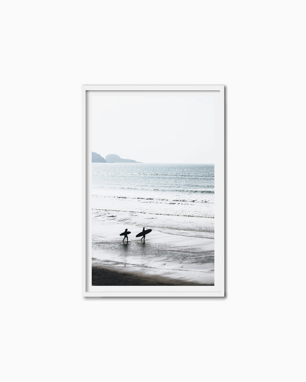 120x80cm , White , With mount