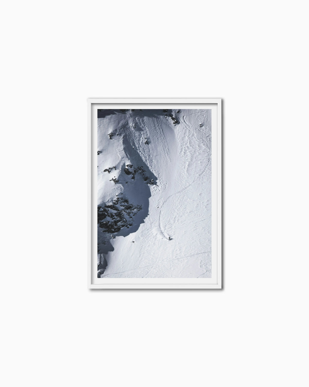 100x70cm , White , With mount