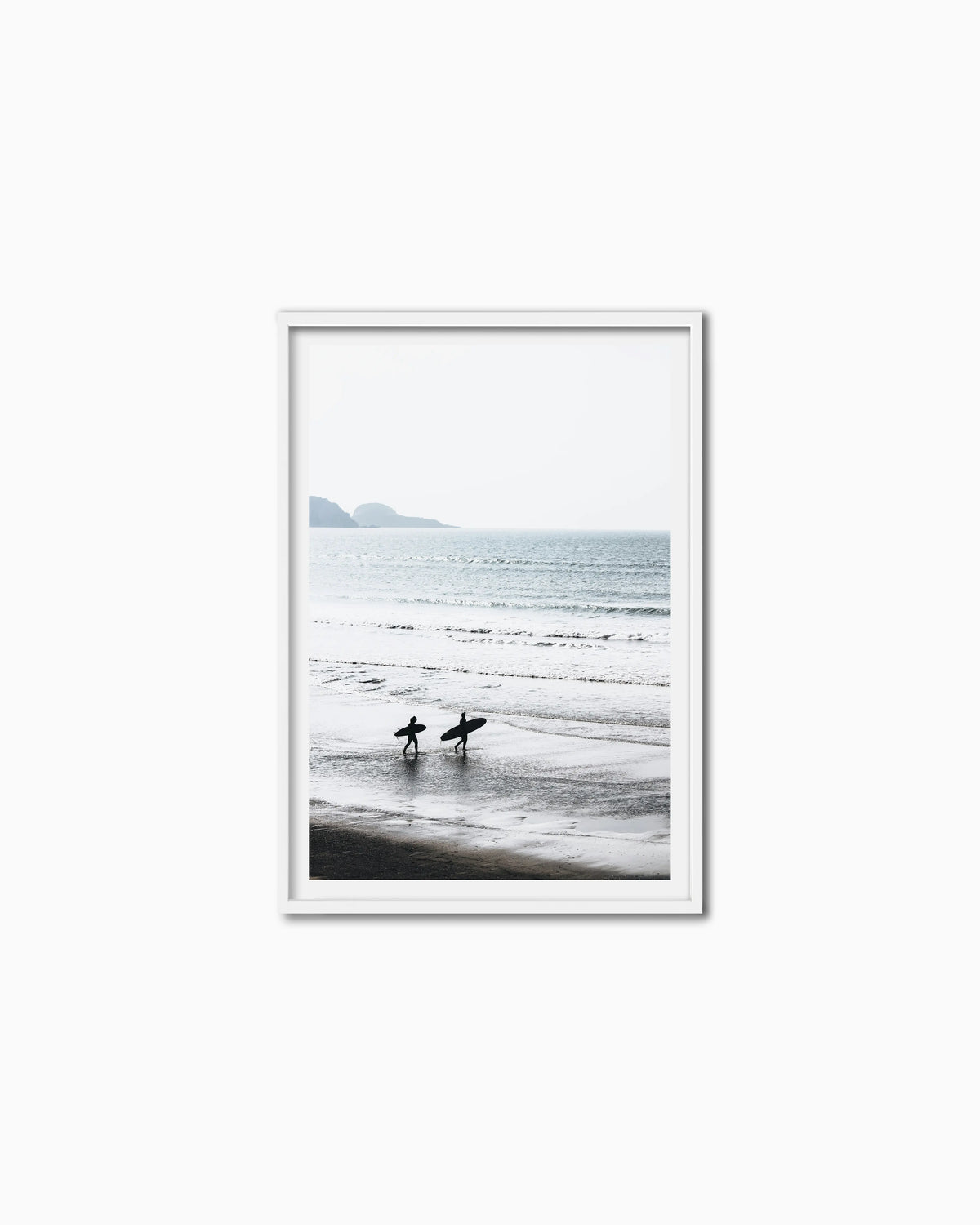 100x70cm , White , With mount