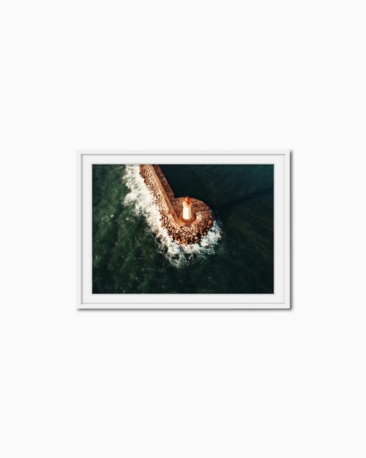50x70cm , White , With mount