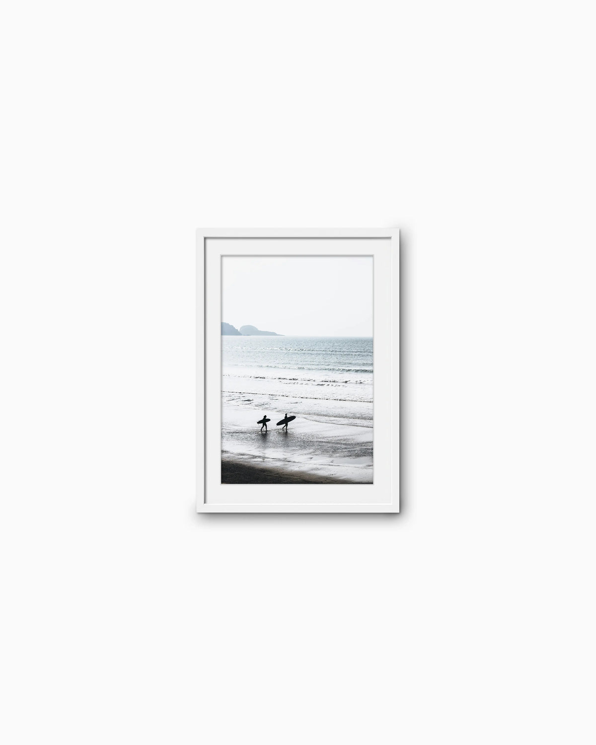 45x30cm , White , With mount